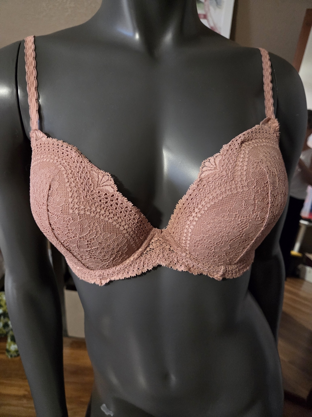 Cosabella Lace Push-Up Bra in Dusty Rose